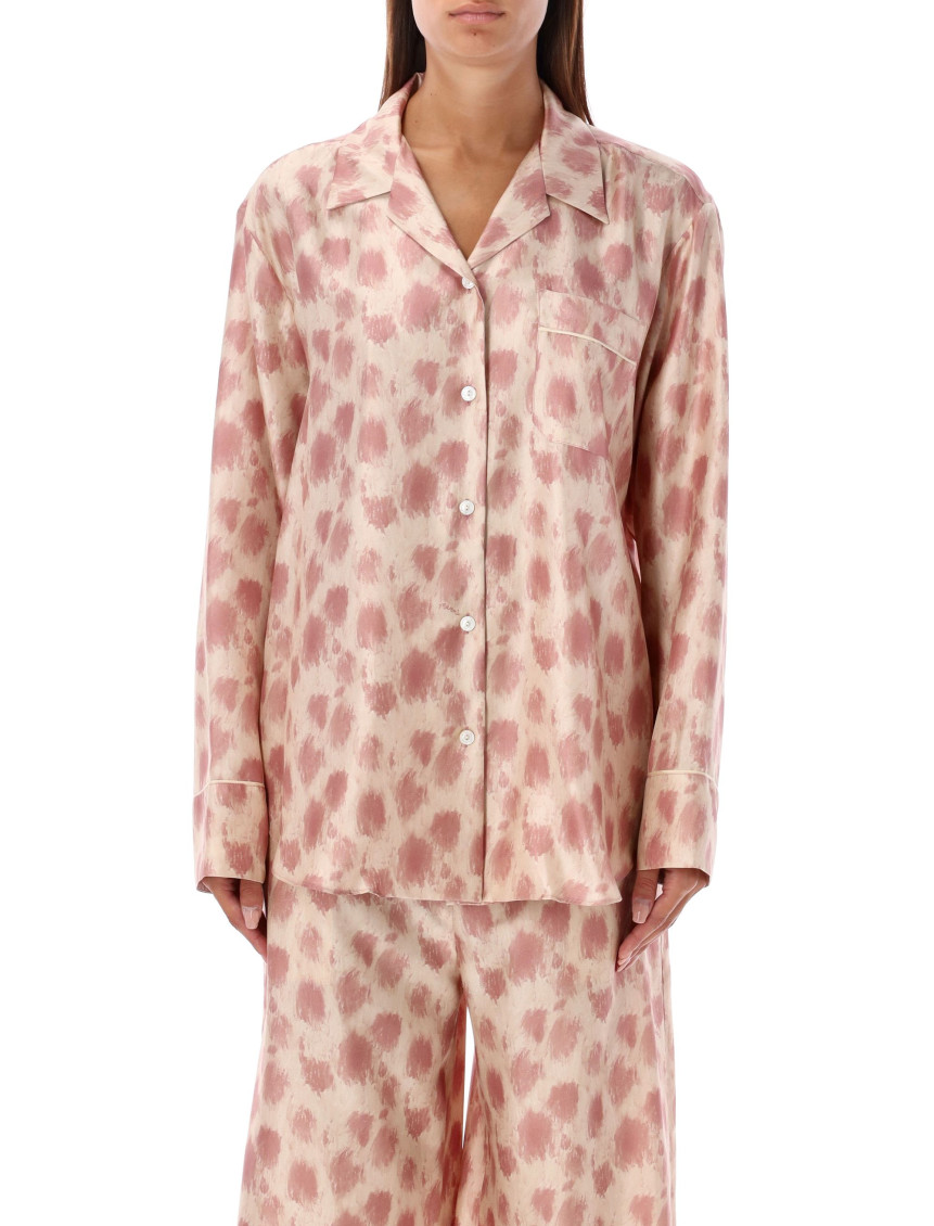 Marni Light Pink Animal-print Shirt