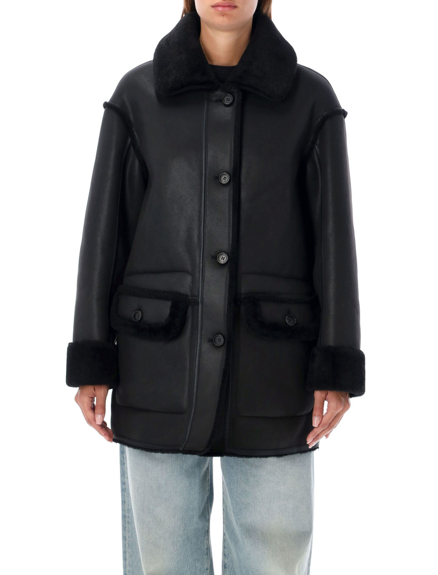 Urbancode London Black Faux-fur Jacket