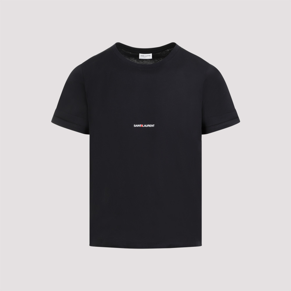 Saint Laurent logo-print T-shirt | Black | FARFETCH