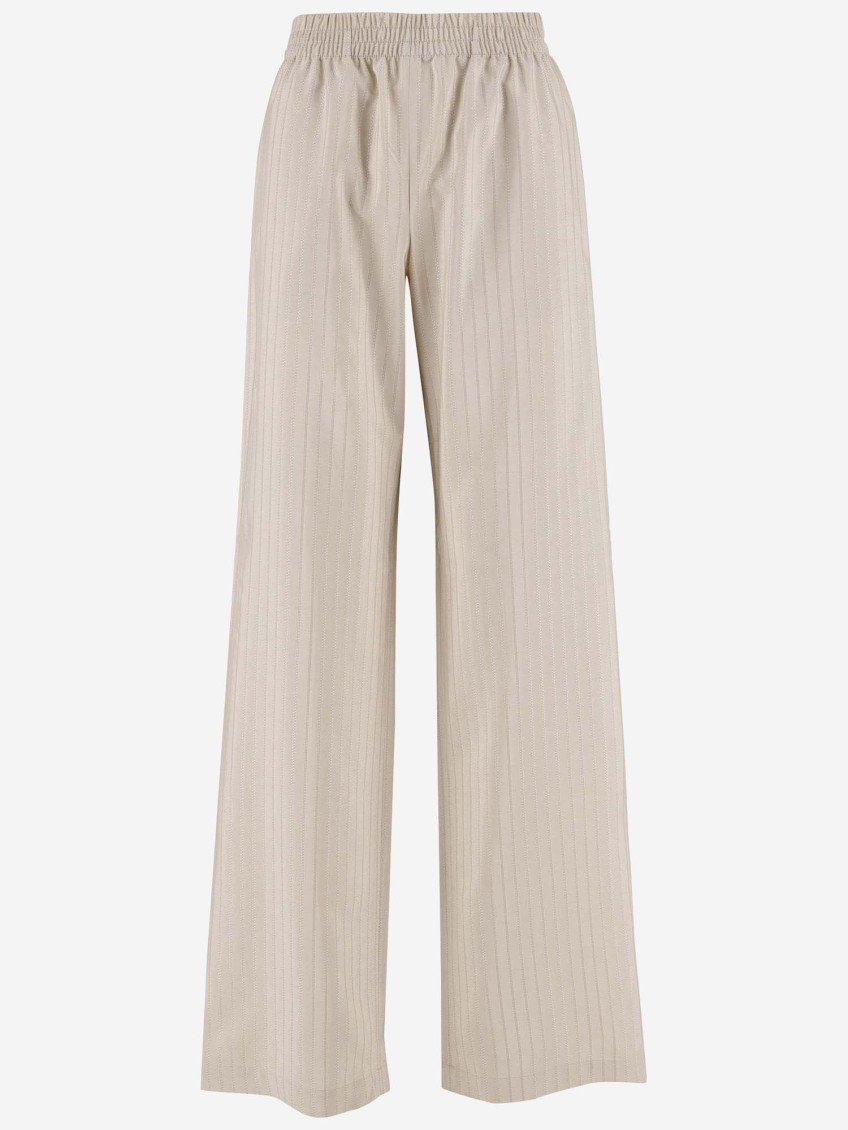 Shop Golden Goose Beige Elasticized Waistband Pant