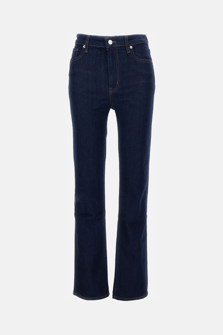 Frame Womens Le Crop Mini-bootcut Stretch-denim Jeans Stargirl In Blue