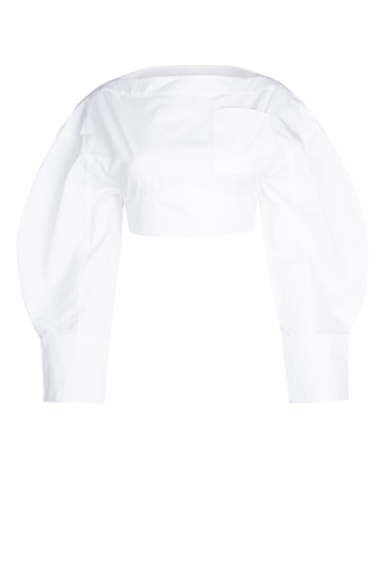 JACQUEMUS WHITE LE HAUT BLOUSE 