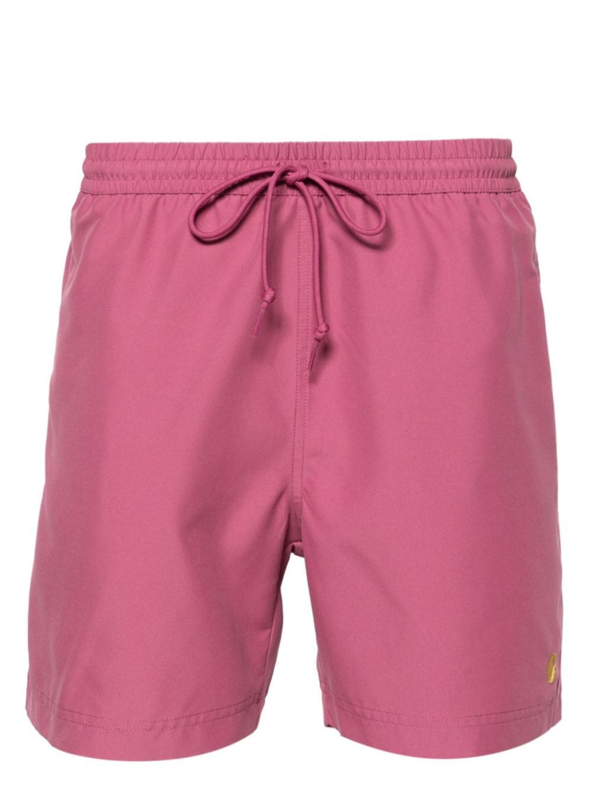Carhartt Dropped Crotch Cotton Shorts In Pink