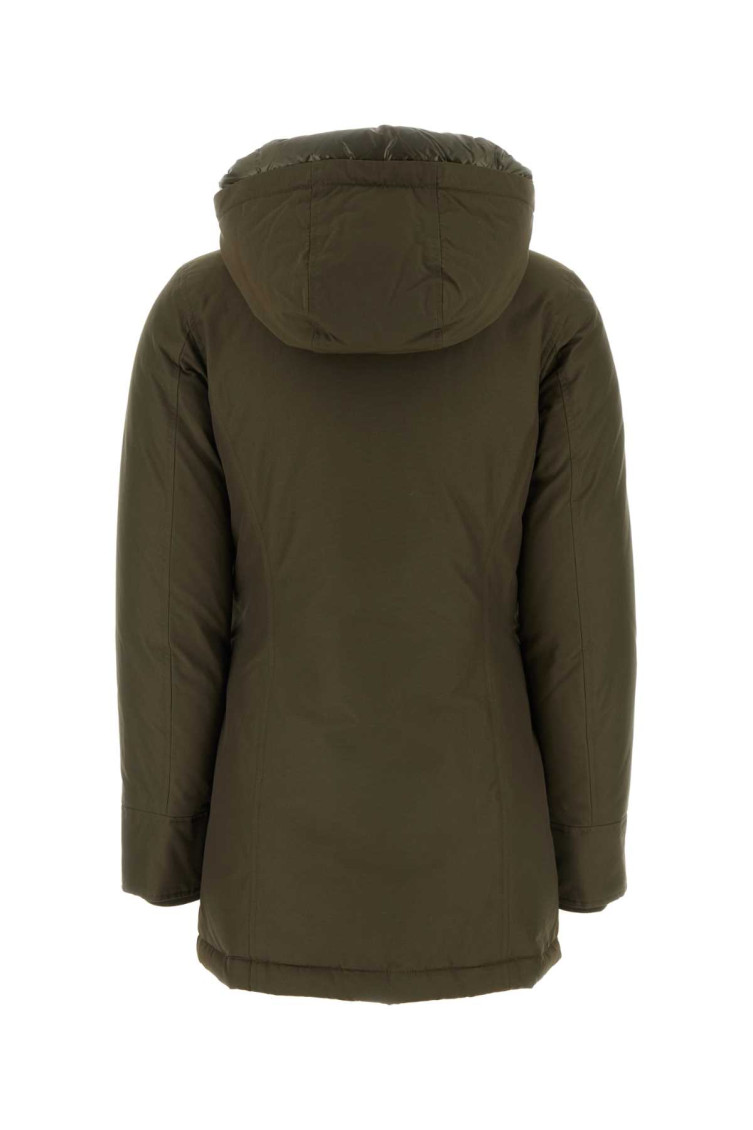 【送料&関税込】Woolrich Army Green Cotton Down Jacket Woolrich Men's Lightweight Microfibre Down Jacket - Melton
