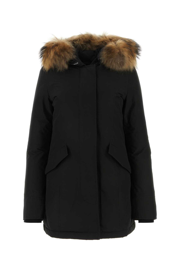 Woolrich Arctic Raccoon Parka Clothing In Black