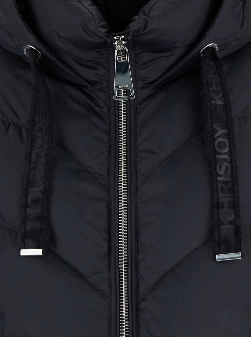 Khrisjoy Black Puffer quilted Jacket for Women Online USA at