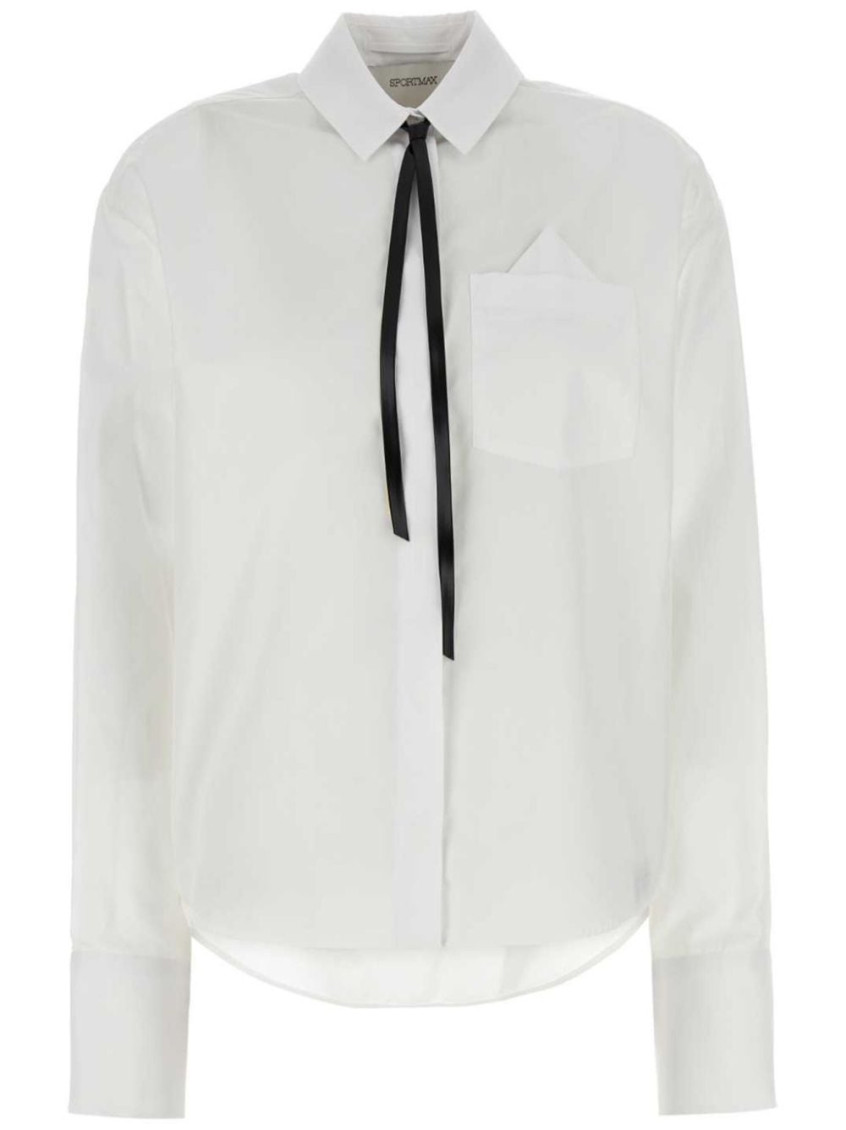 Shop Sportmax White Regular Fit Shirt