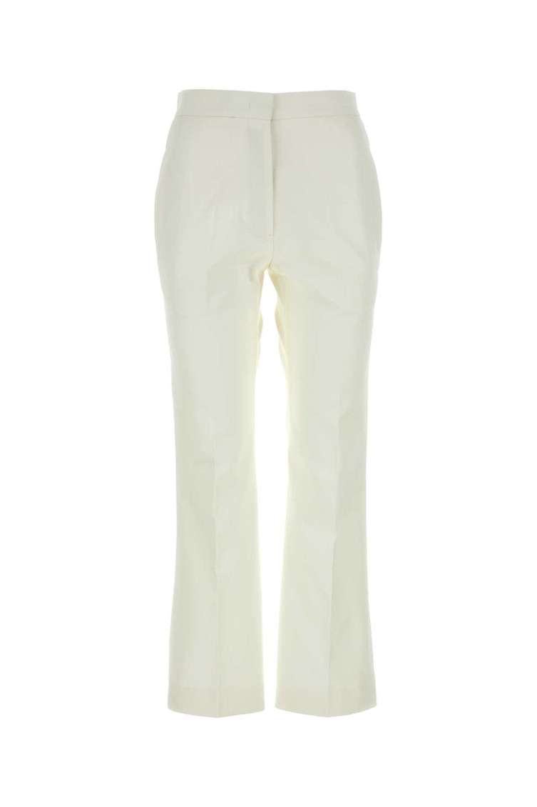 Shop Jil Sander White Wide Leg Pant