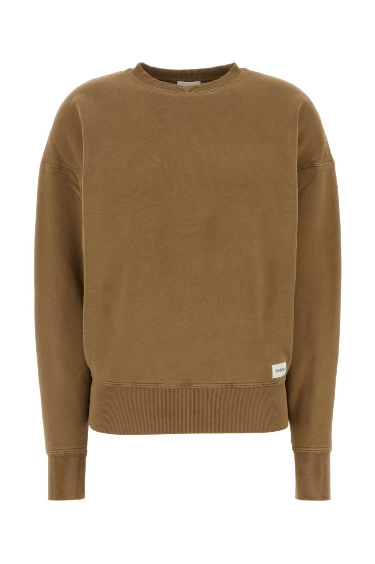 【関税&送料込】Saint Laurent Brown Cotton Sweatshirt Saint Laurent Brown cotton sweatshirt for Women Online USA