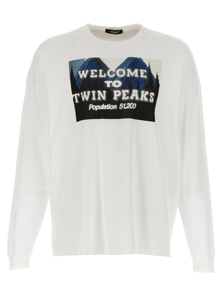 Undercover White Twin Peaks T-shirt for Men Online USA at Darveys.com