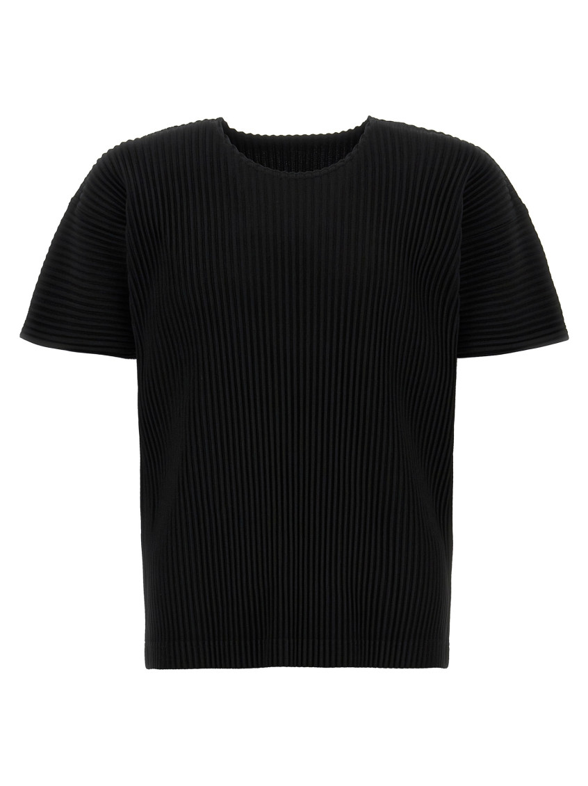 Issey Miyake Black Basics T-shirt In Black