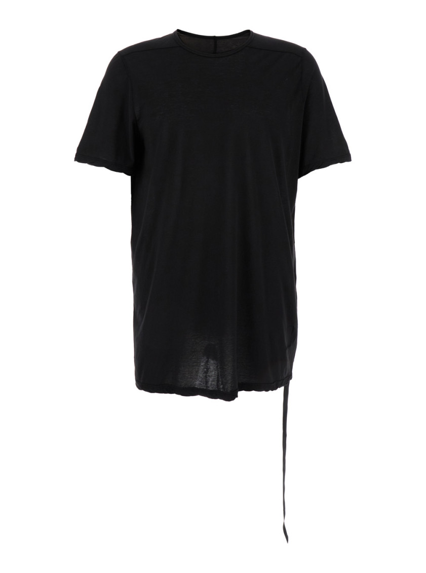 Rick Owens Black Crewneck T-shirt In Black