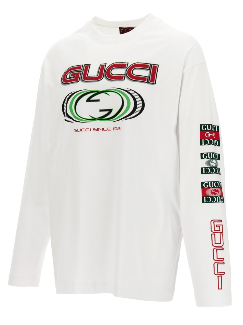 Gucci White T-shirt With Print for Men Online India at Darveys.com