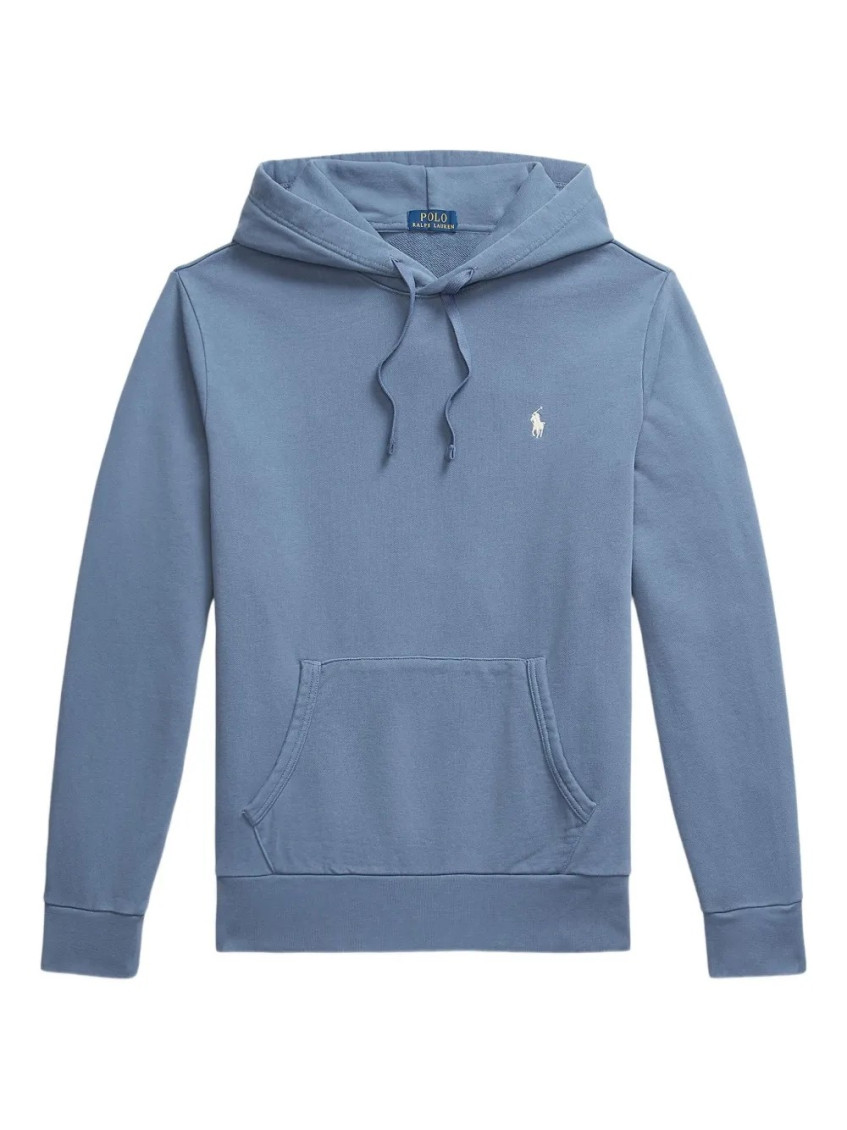 Ralph Lauren Blue Embroidered Logo Hoodie