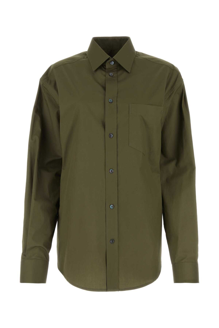 Shop Darkpark Green Anne Tailored Shirt