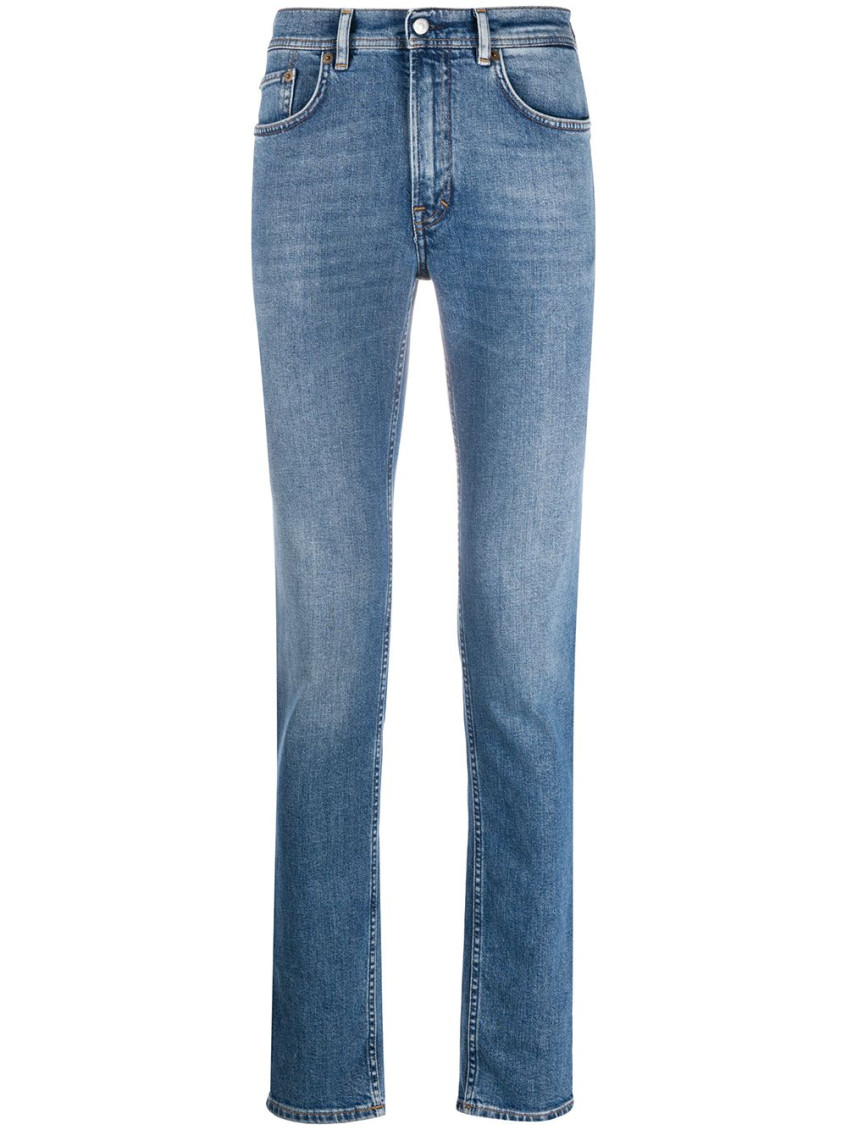 Acne Studios Men Organic Cotton Skinny Jeans In Blue
