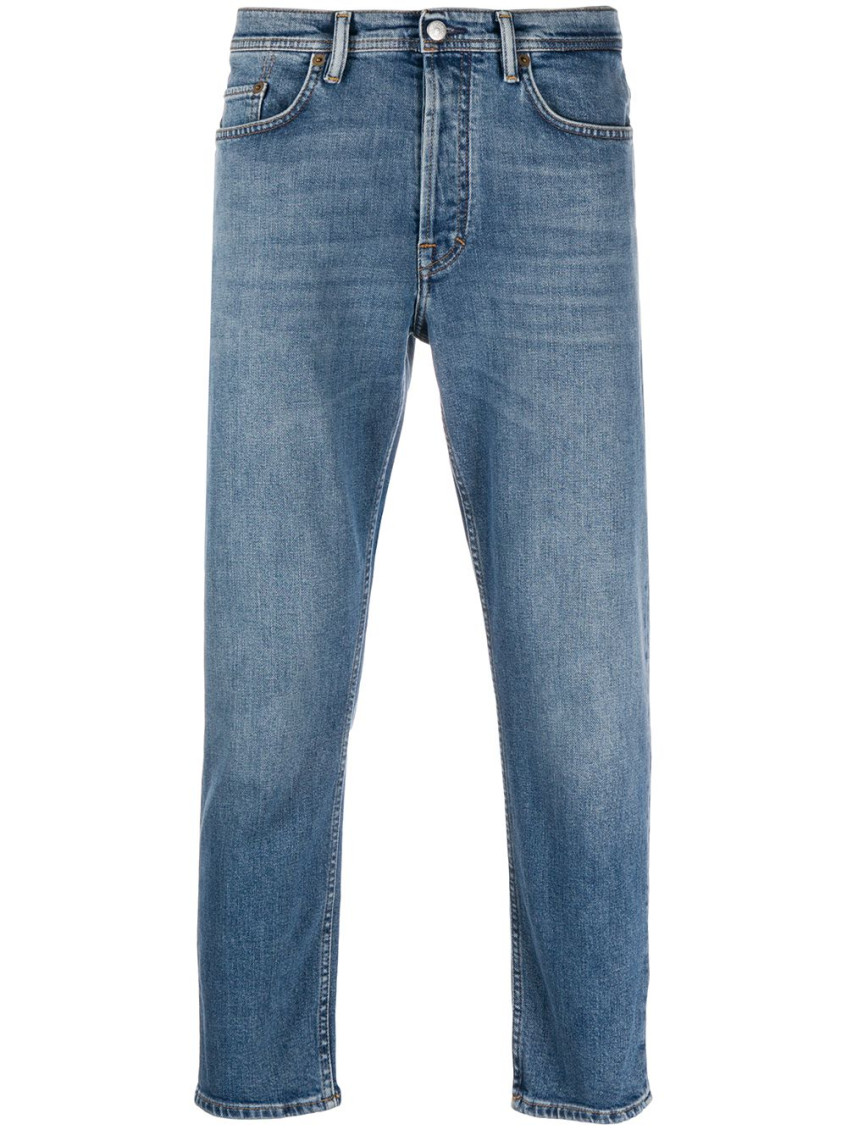 【祝開店！大放出セール開催中】 Acne Studios Blue Slim Fit Jeans for Men Online USA at パンツ
