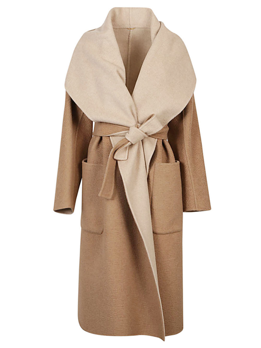 Max Mara Brown Senna Cashmere Coat In Brown