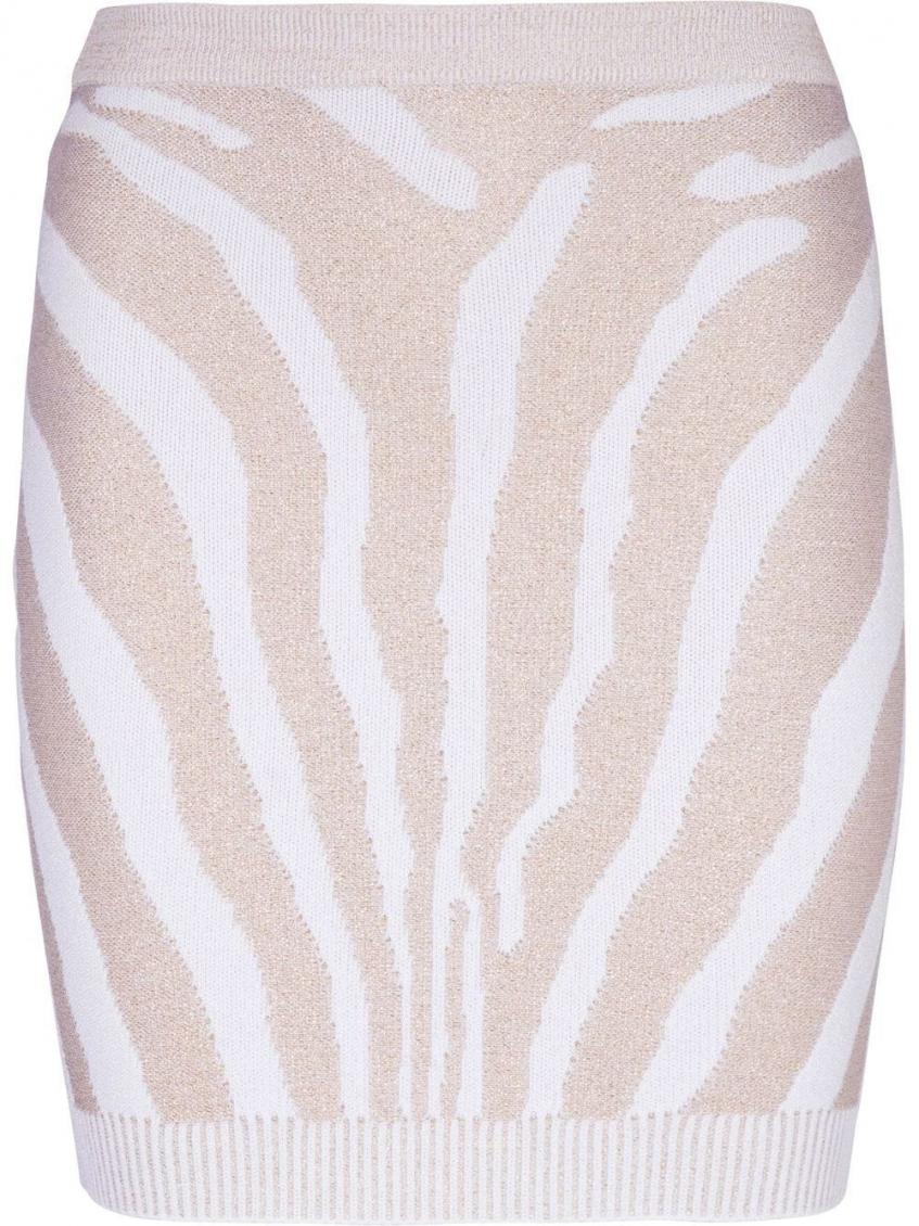 Balmain Synthetic Fibers Skirt In White