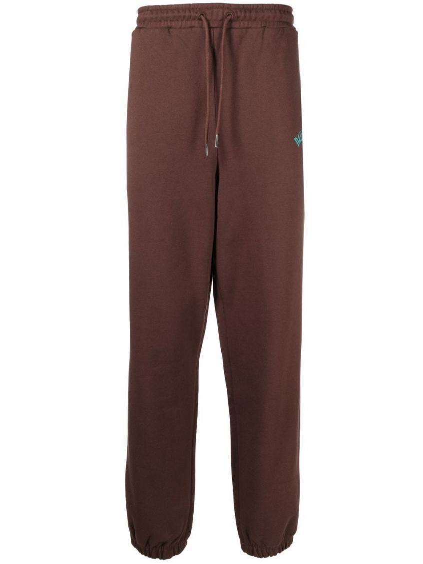 Daily Paper Logo Print Track Pants In Brown
