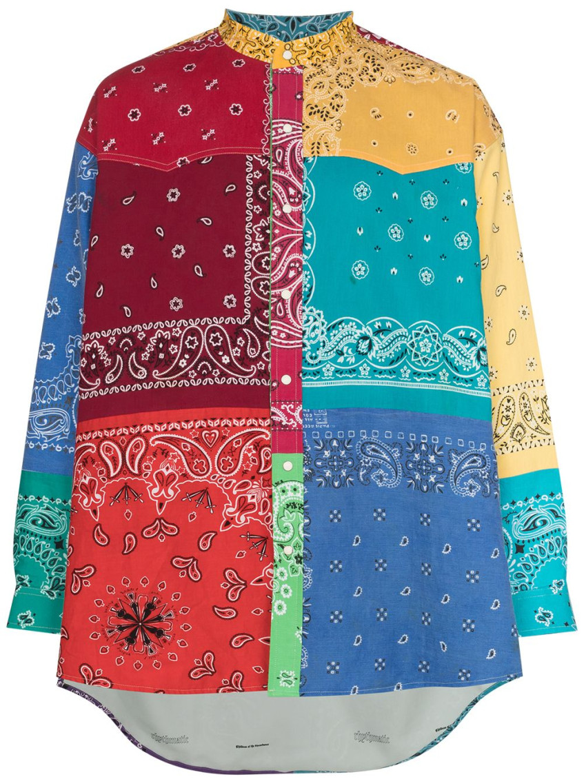 Childern Of The Discordance Multicolor Bandana Print Long Sleeve Shirt In Multicolor