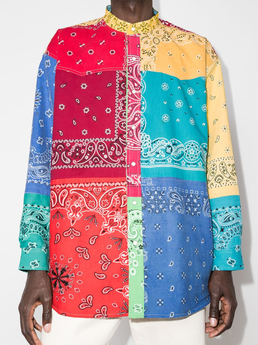 Childern Of The Discordance Multicolor Bandana Print Long Sleeve Shirt for  Men Online USA at Darveys.com