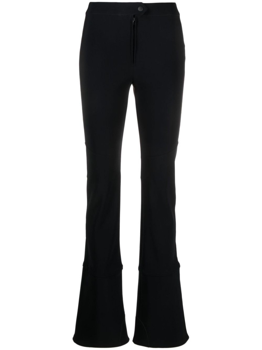 Shop Filippa K Black High-waisted Flared Trousers