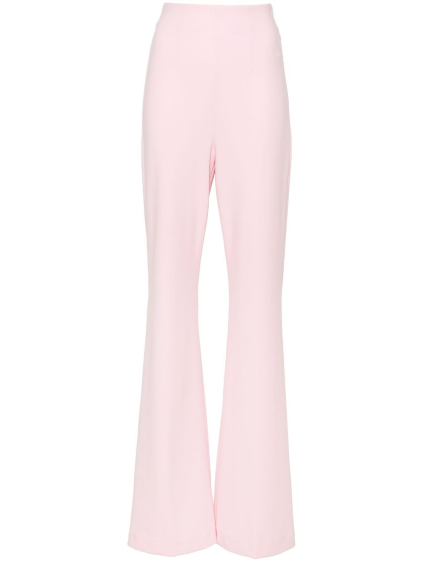 Sportmax Olea High-waist Flared Trousers In Light Purple