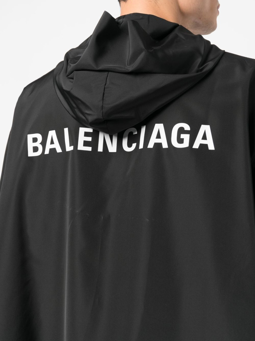 Balenciaga Black Nylon Zipped Jacket for Women Online India at Darveys