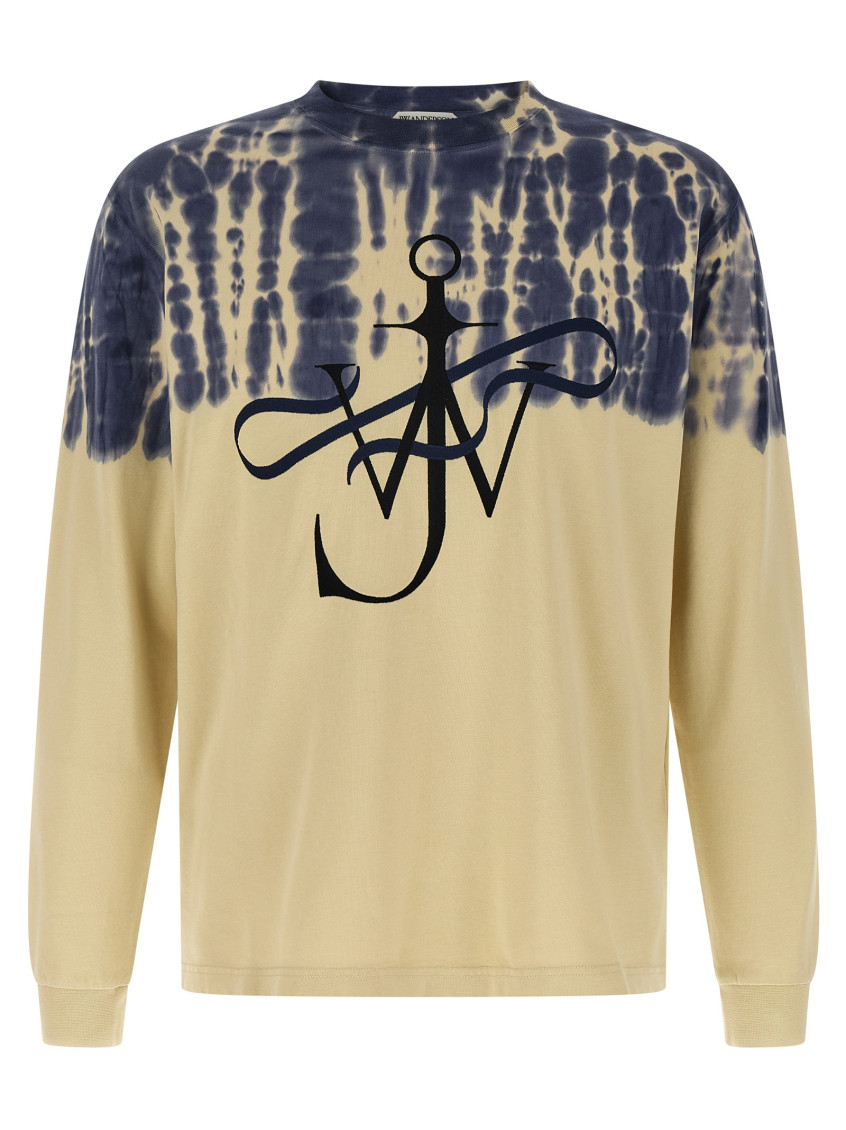 JW Anderson Multicolor Ribbon Anchor Tie-dye T-shirt for Men
