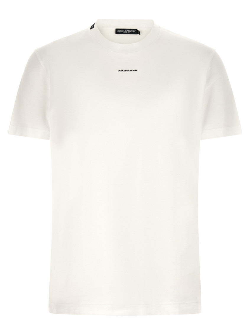 Dolce & Gabbana White Mini Logo T-shirt for Men Online USA at