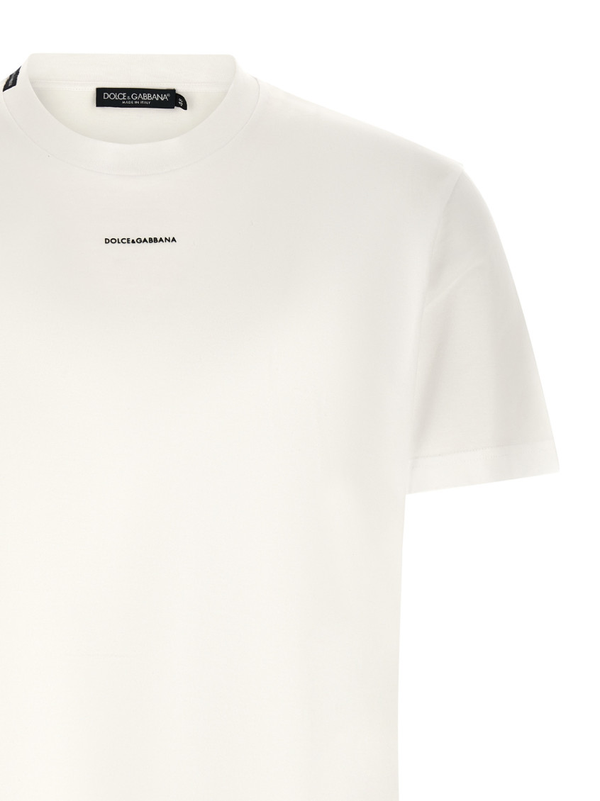 Dolce & Gabbana White Mini Logo T-shirt for Men Online USA at