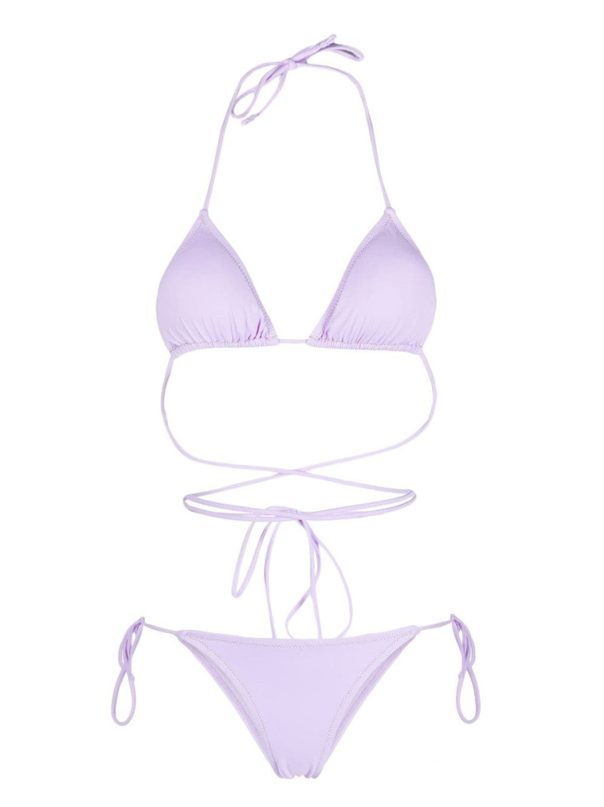 Shop Reina Olga Light Purple Miami Triangle Bikini Set