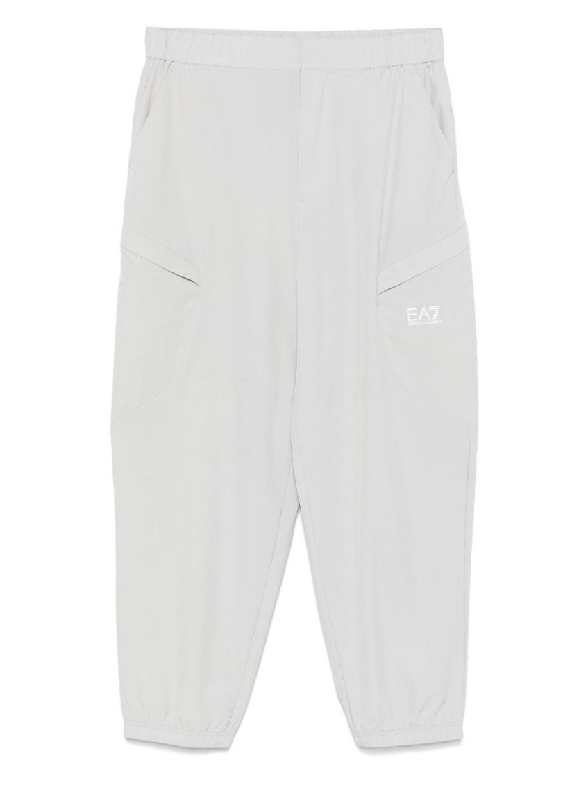 Ea7 Stretchy Polyester Blend Trousers