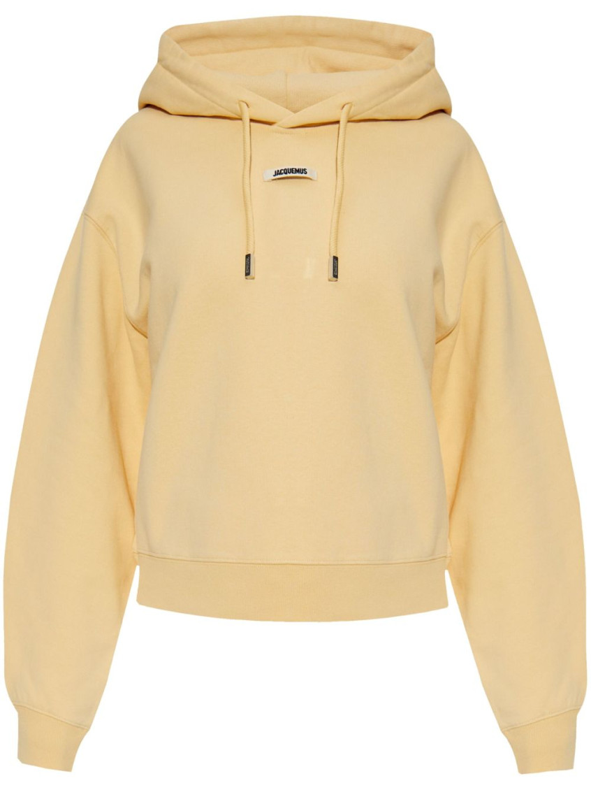 Jacquemus Gros Grain Light Beige Hooded Sweatshirt