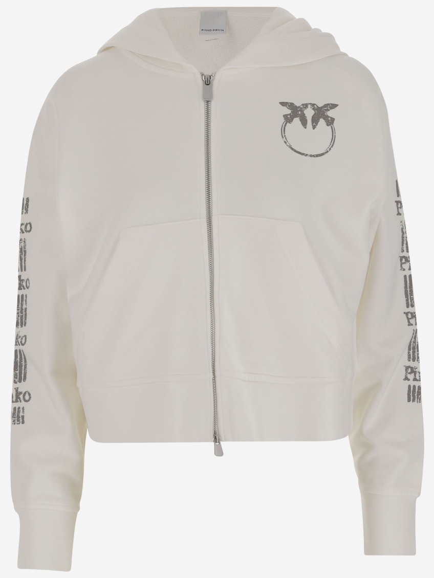 Pinko Cotton Sweatshirt With Logo