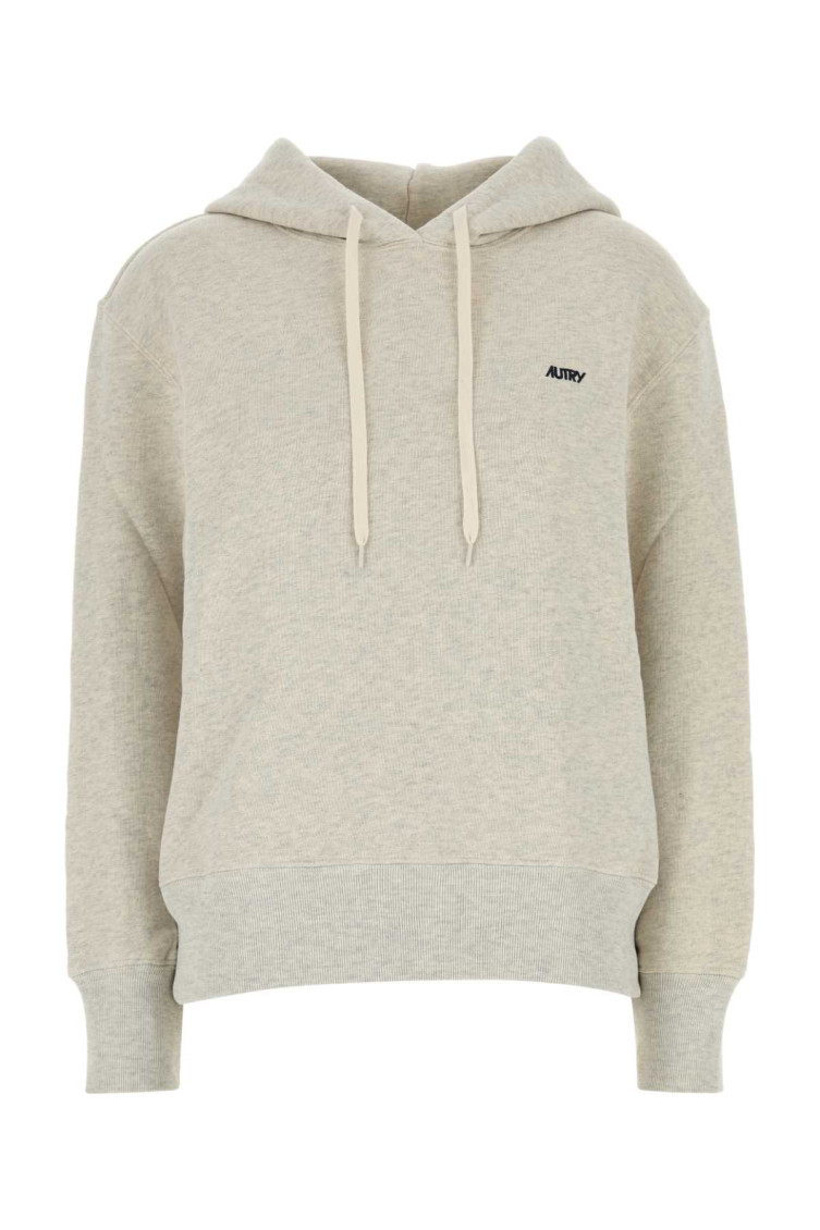 Shop Autry Grey Logoed Hoodie