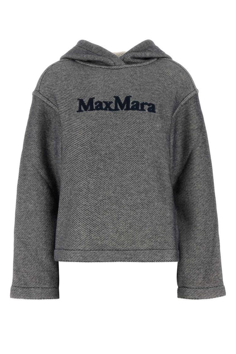 MAX MARA NAVY BLUE GARY JERSEY SWEATSHIRT