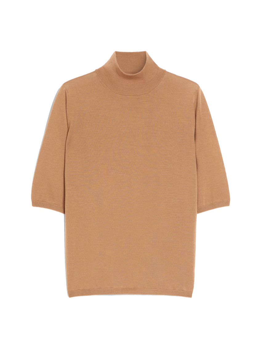 Max Mara Cecina Turtleneck Wool Knit Top