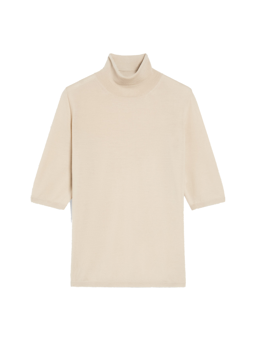Max Mara Beige Turtleneck Sweater