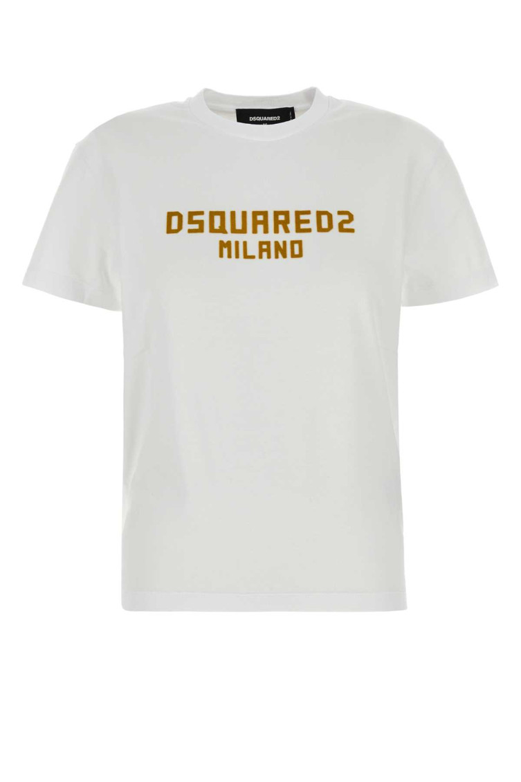 Dsquared2 White Just Right Fit D2 Milano T-shirt