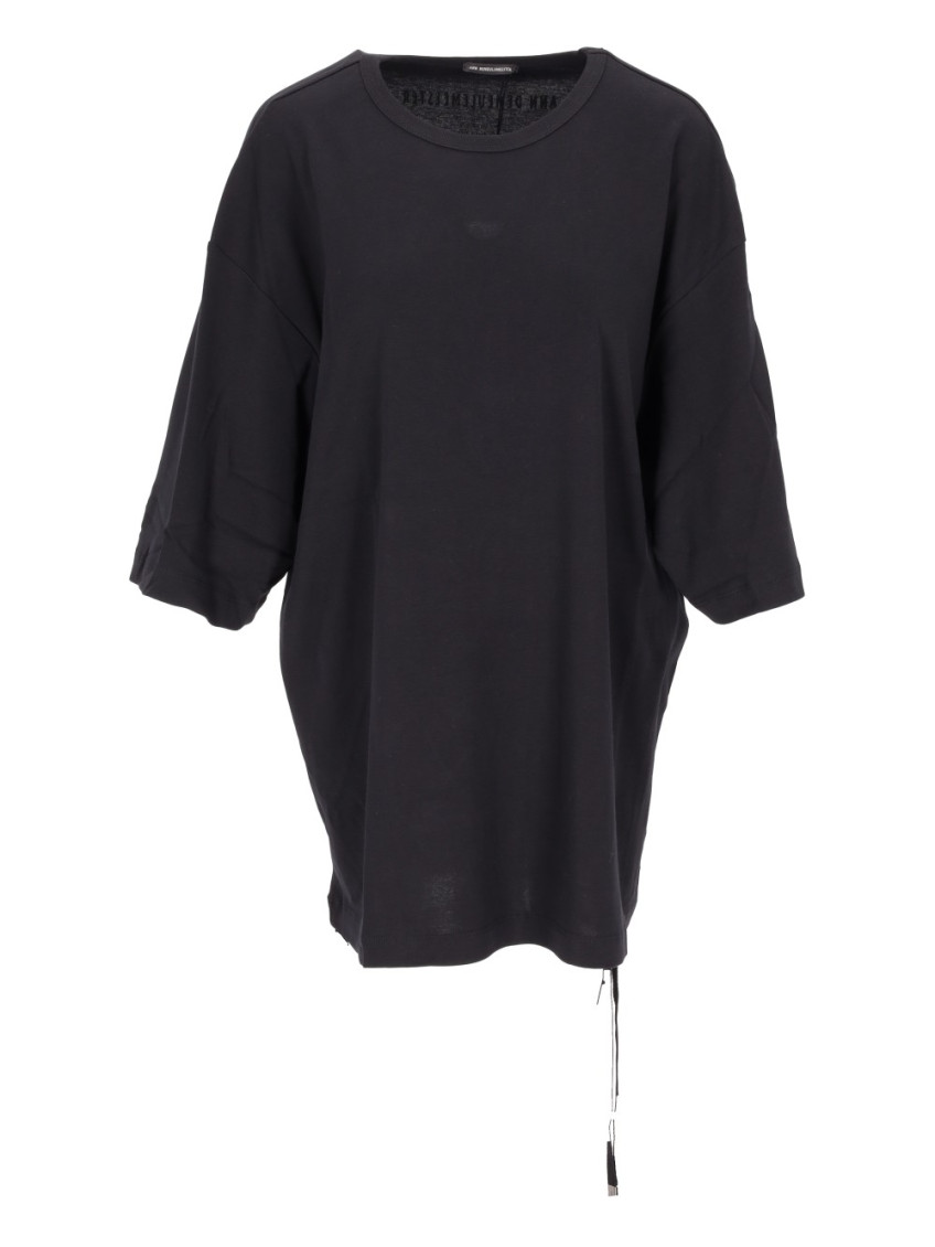 Shop Ann Demeulemeester Black Aga High Comfort Fit T-shirt