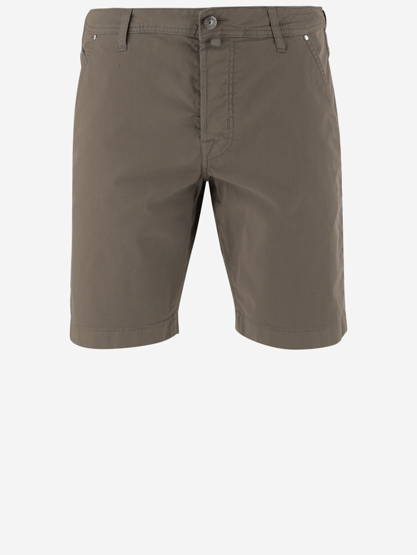 Jacob Cohen Beige Solid Bermuda Shorts