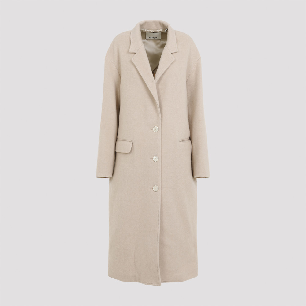 ISABEL MARANT BEIGE WOOL EFEZIA COAT