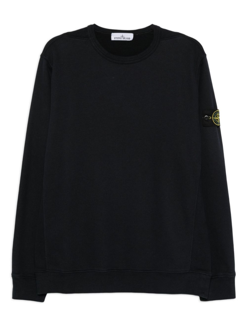 Stone Island Light Rws Pure Wool Sweater In Black
