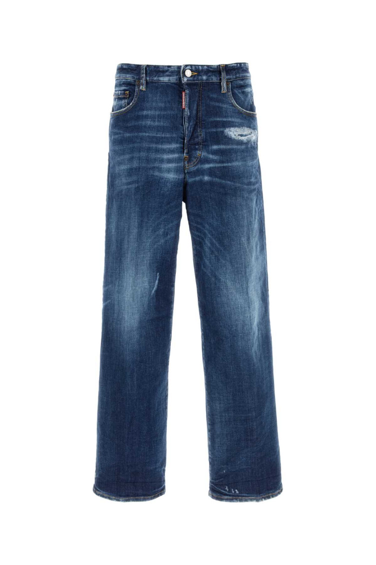 Dsquared2 Dsquared Stretch Denim Loose Jeans In Blue