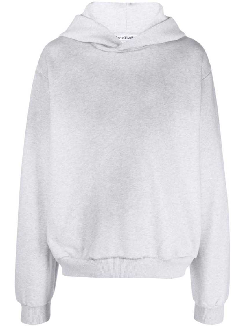 Acne Studios Light Grey Long Sleeves Hoodie In Gray