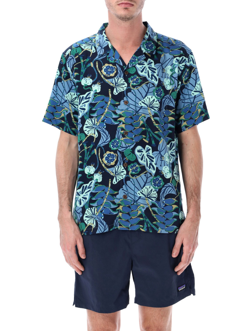 Patagonia Printed Buttoned Shirt In Blue
