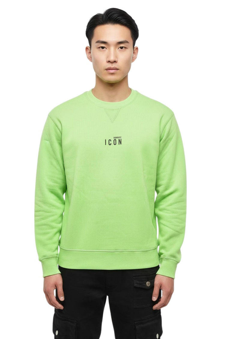 Dsquared2 Logo-print Cotton Sweatshirt In Green