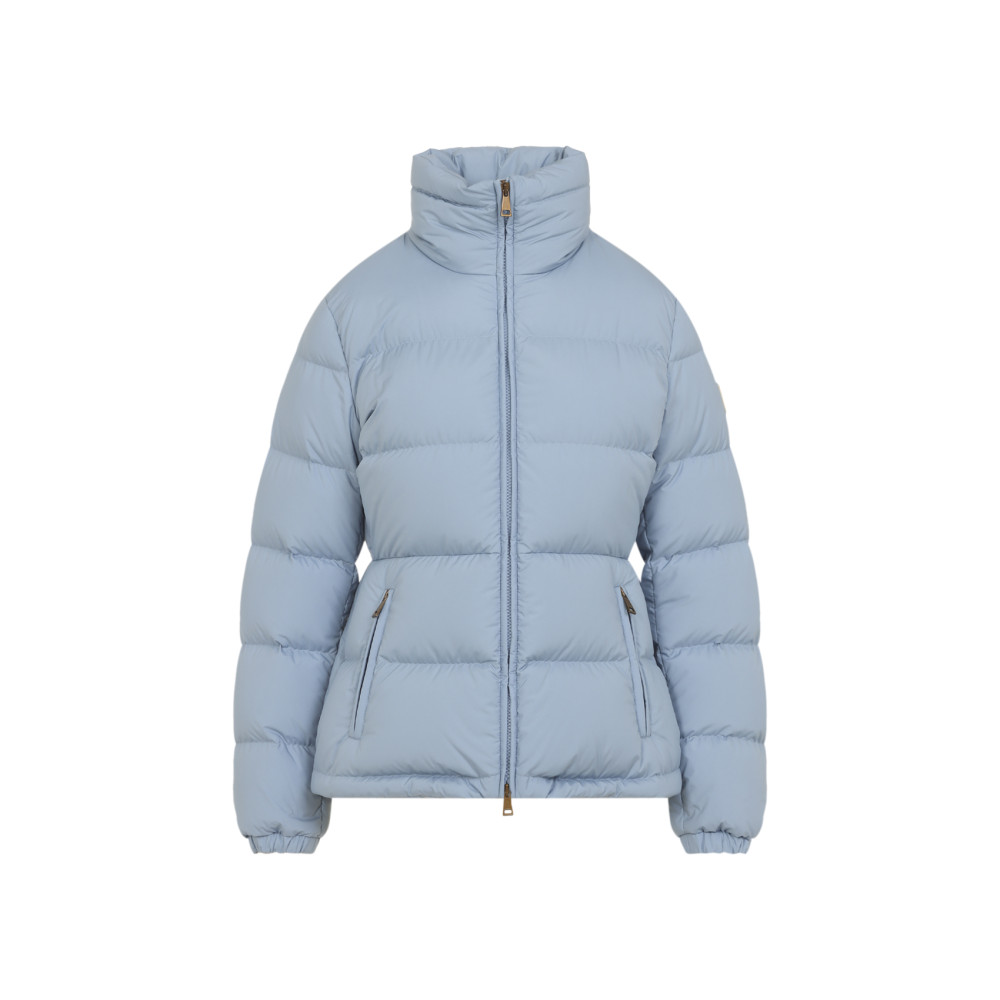 Moncler Dourbe Short Down Jacket In Blue